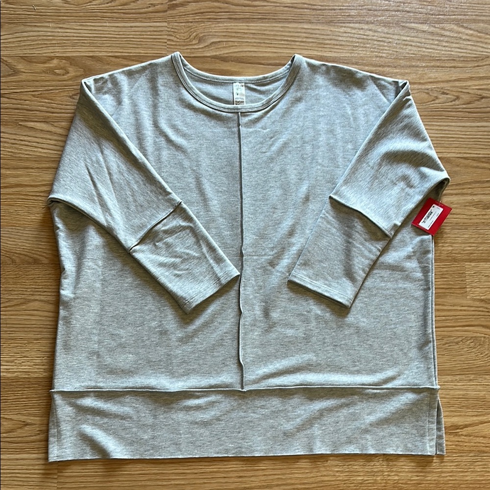 SPANX Heather Gray Long Sleeve Top